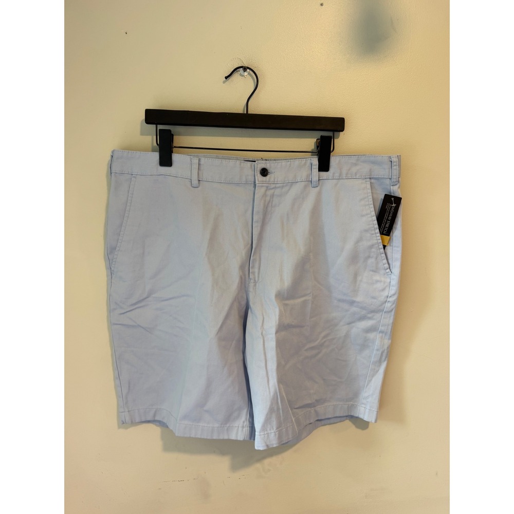 Banana Republic Gavin Shorts Mens 38 Light Blue Two-Way Stretch Chino Flat Front